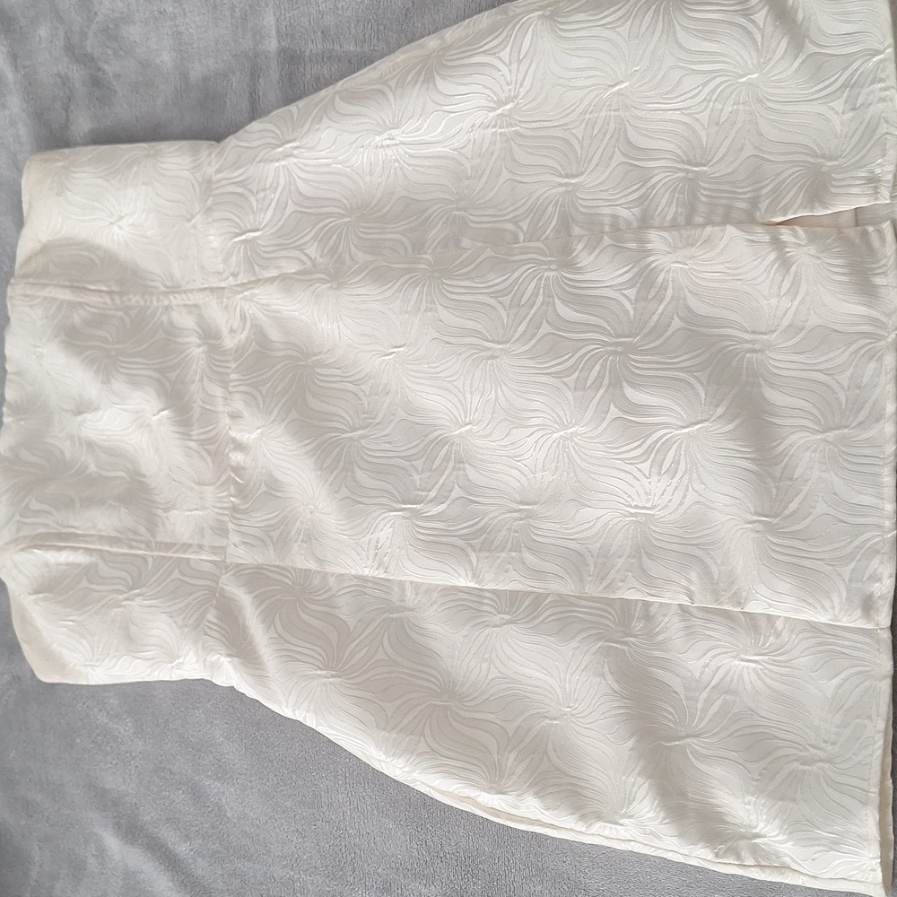 Lulu’s Ivory Jacquard Strapless Bustier Mini Dress Medium - Picture 5 of 7
